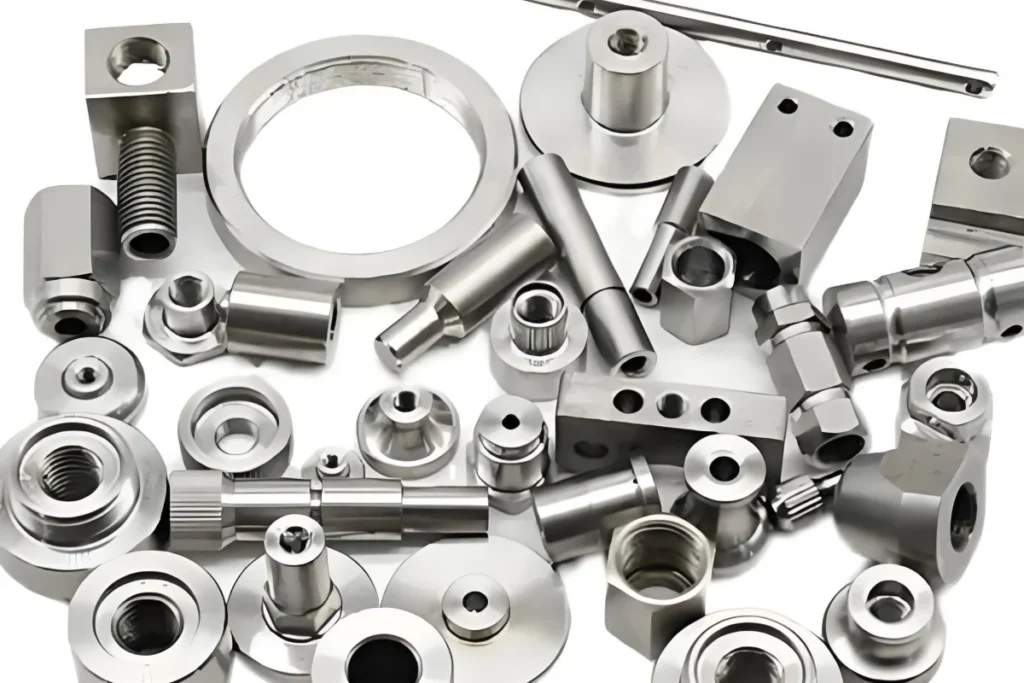 Industrial-Equipment-Retrofit-Components Quality control engineer inspecting OEM spare parts at an industrial spare parts supplier