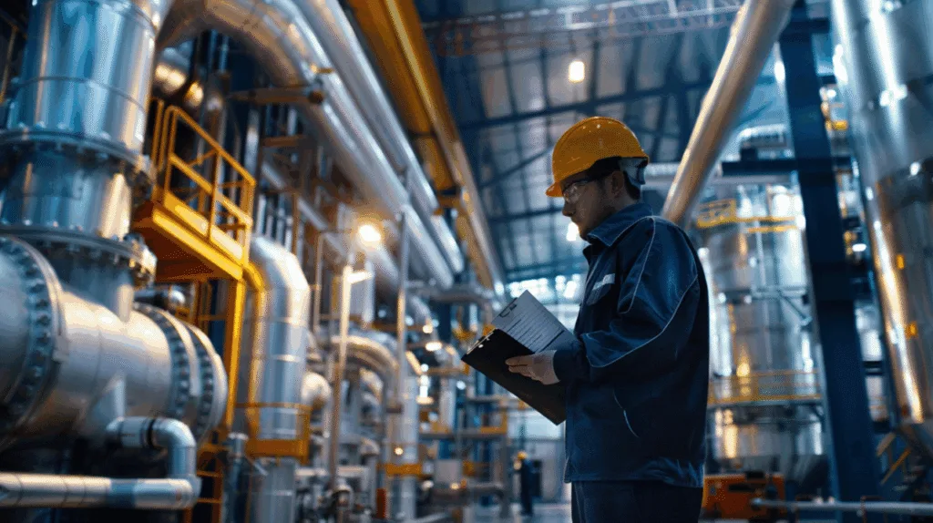 industrial-procurement-1200x673 quality assurance inspector verifying industrial equipment specifications before shipment